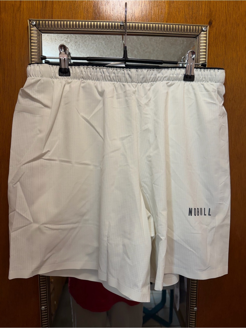 NOBULL Men’s Cream Athletic Training Shorts